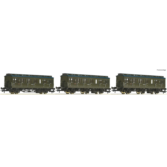Roco 74020 - Zestaw 3 wagonów pasażerskich 